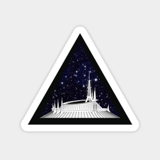 Space Mountain Geometric Border Sticker